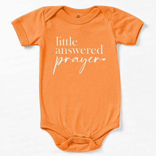Little Answered Prayer Baby Bodysuit Beepumpkin