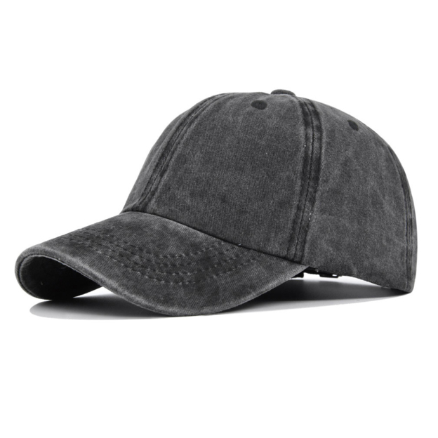 Distressed Washed Peaked Cap For Kids