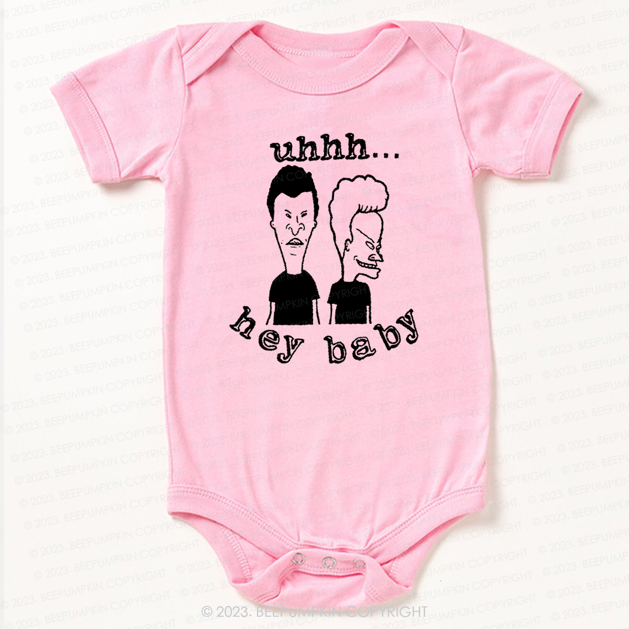 Hey Baby Beavis Butthead Funny 90s Graphic Bodysuit For Baby