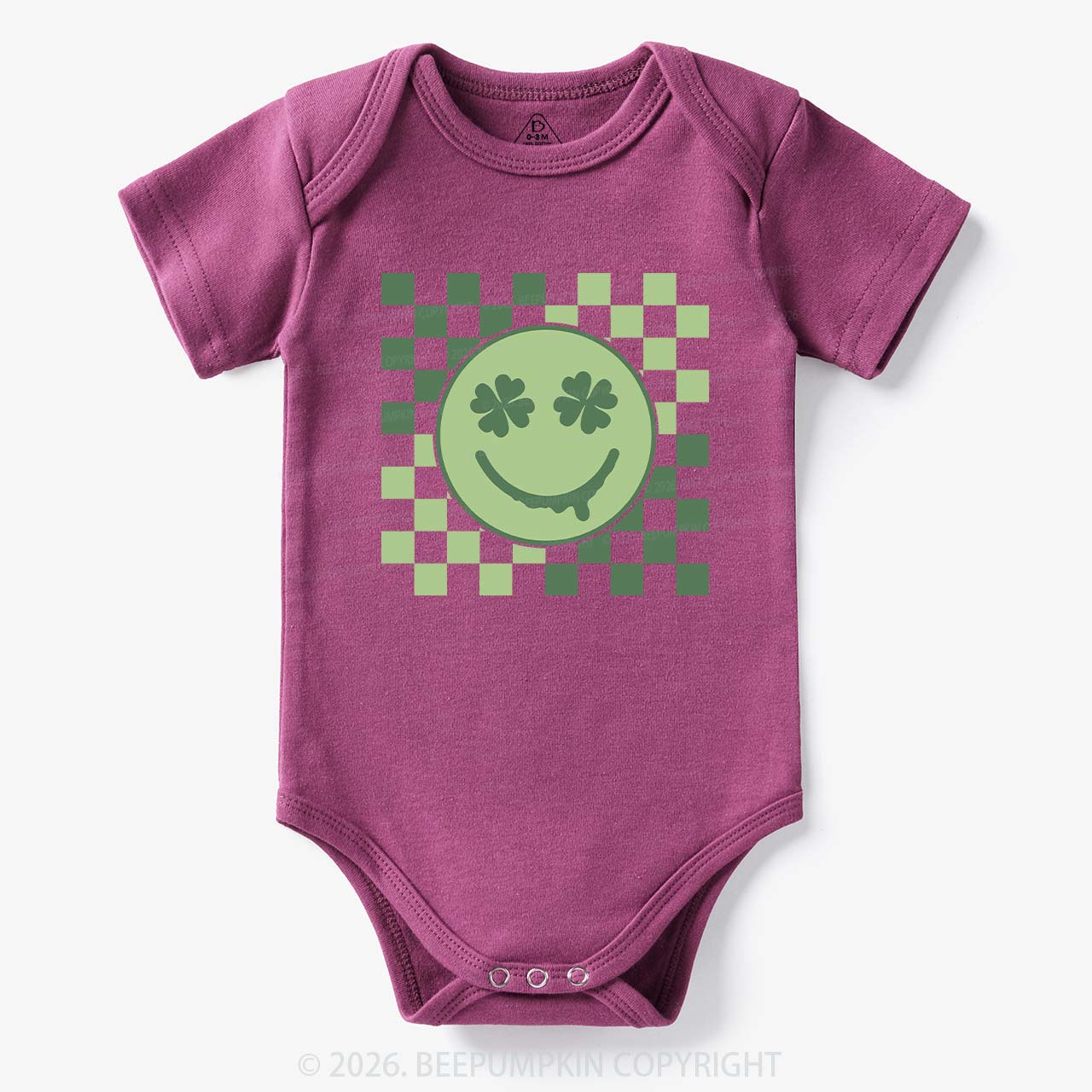 Retro Clover St.Patricks Day Bodysuit