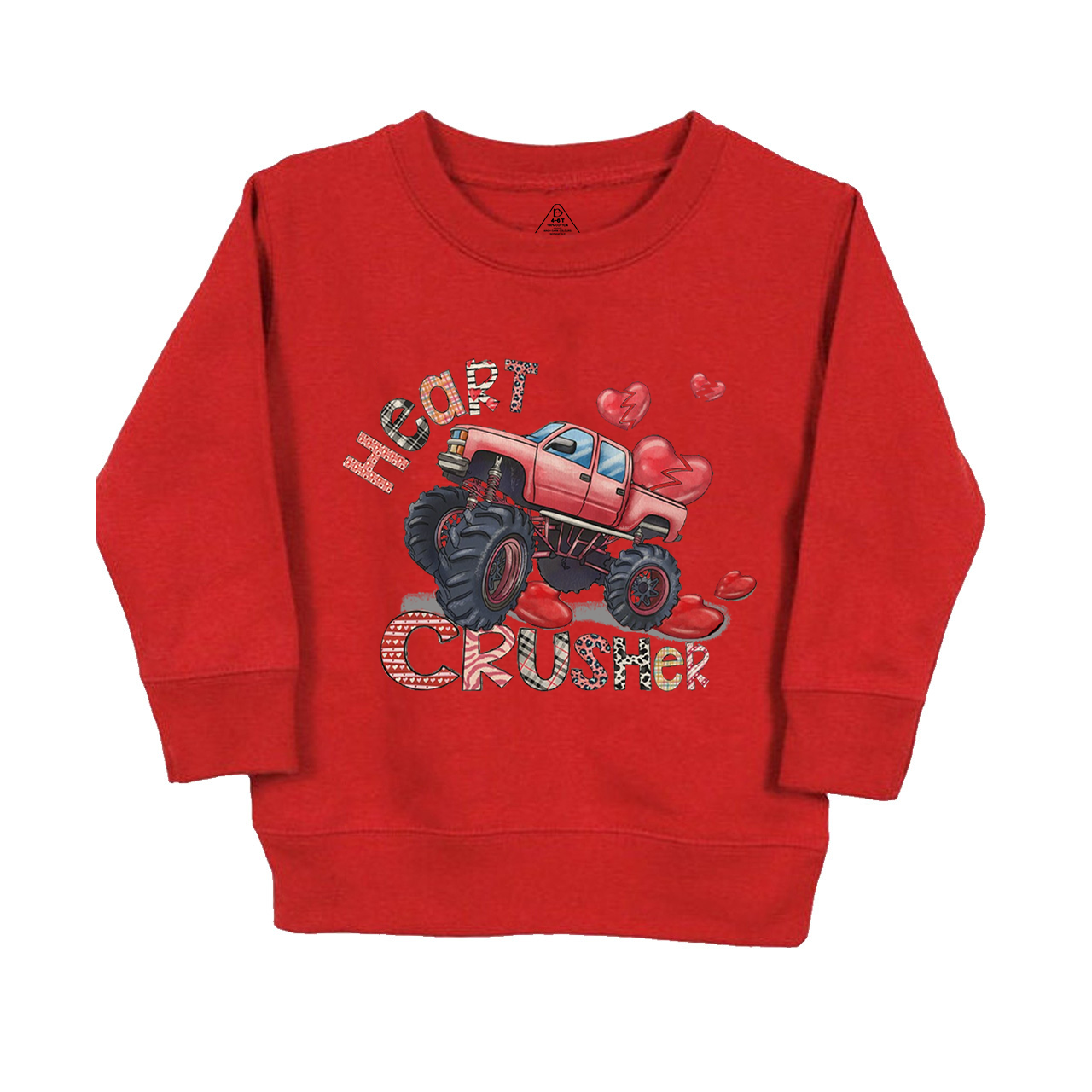 Heart Crusher Retro Natural Kids Sweatshirt