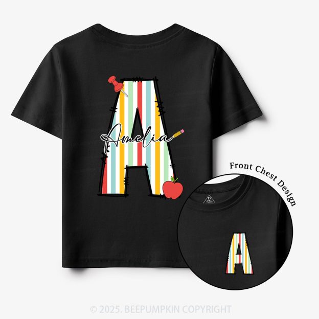 Personalized Alphabet Name Toddler&Kid's Tees Beepumpkin