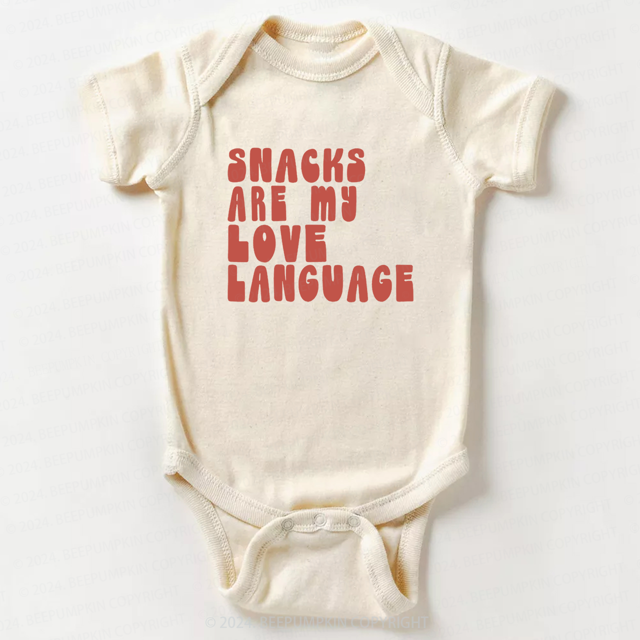 Snacks Are My Love Language Bodysuit For Baby 8