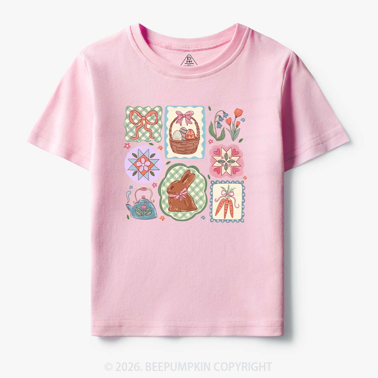 Pastel Easter Basket Toddler&Kid's Tees