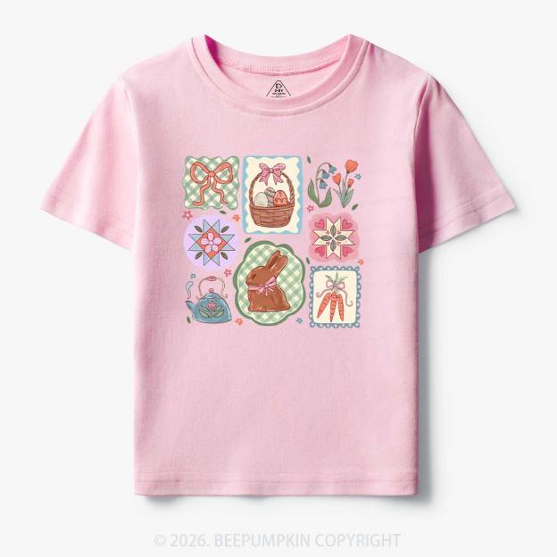 Pastel Easter Basket Toddler&Kid's Tees