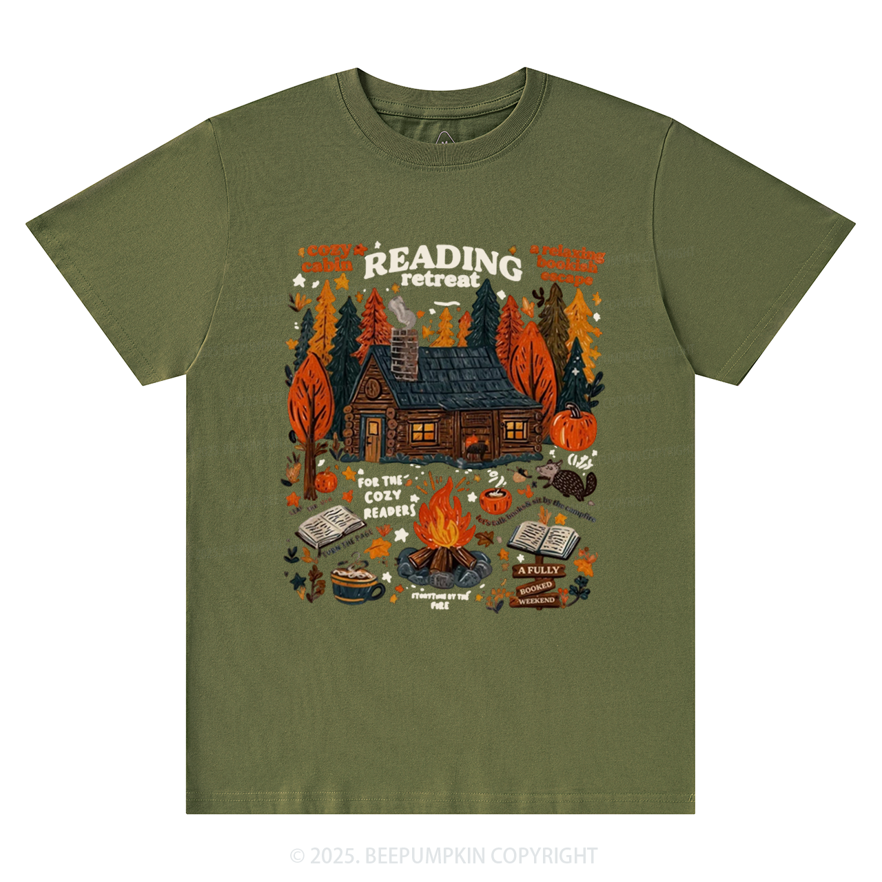 Fall Bookish T-Shirts Beepumpkin