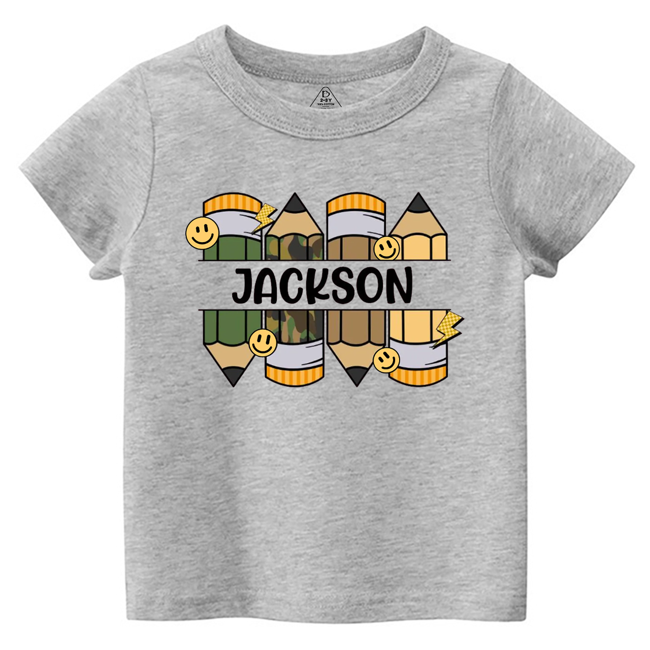 Personalized Pencil Kid Name Toddler&Kid's Tees Beepumpkin