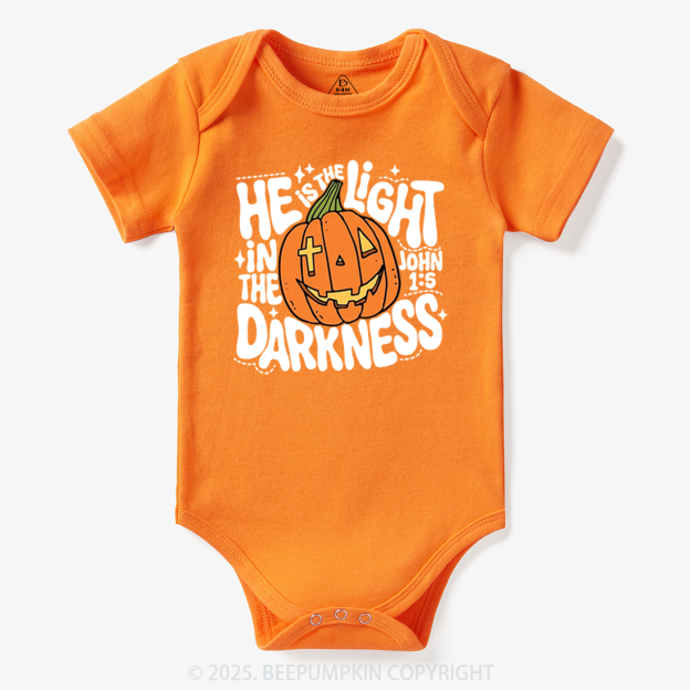 He Is The Light In The Dark Halloween Bodysuit Beepumpkin