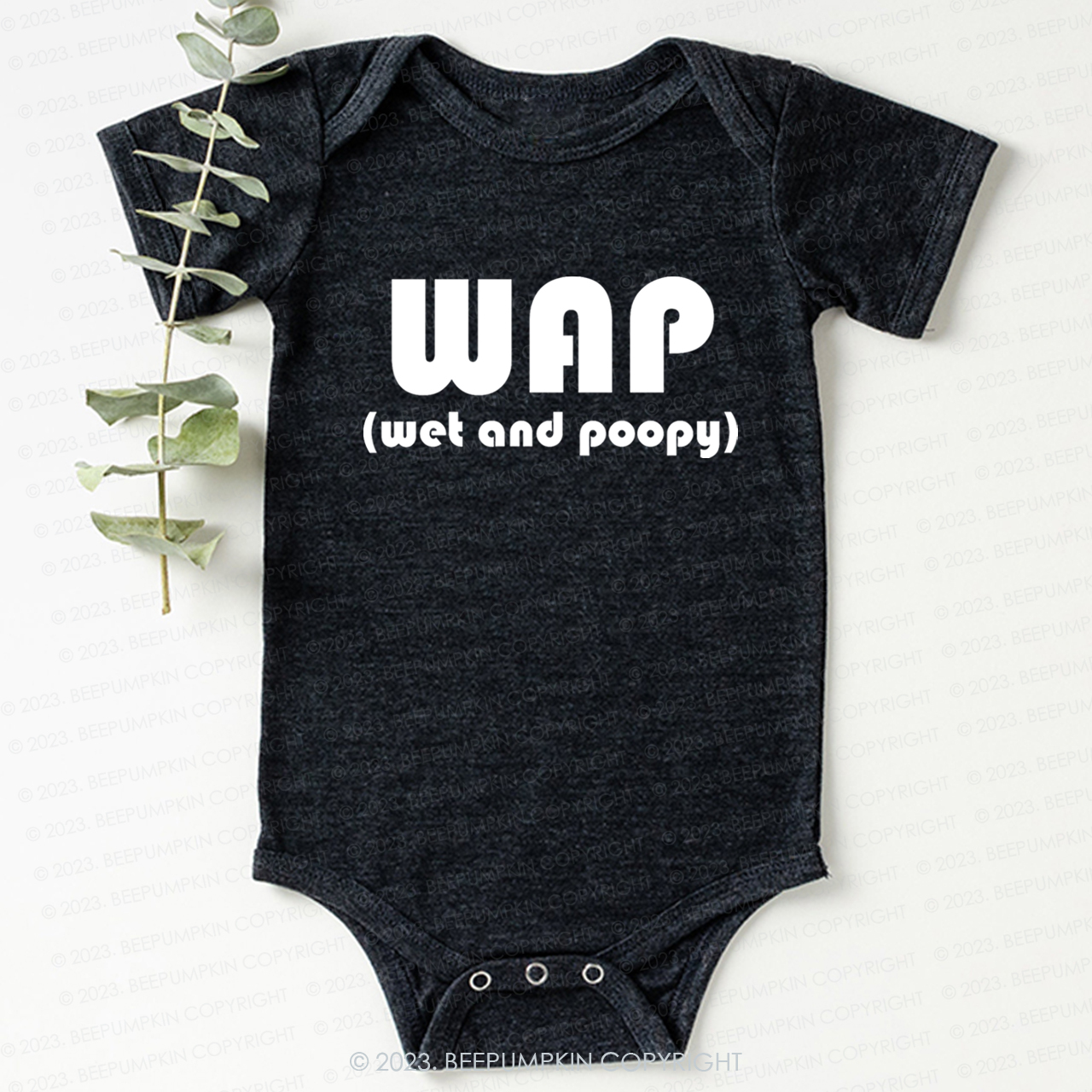 Funny Wap Wet And Poopy Bodysuit For Baby