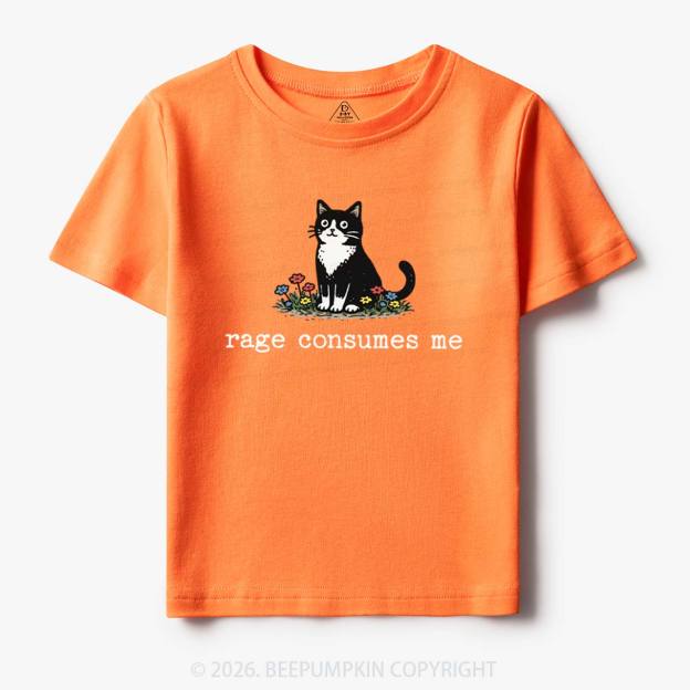 Funny Cat Rage Consumes Me Toddler&Kid's Tees
