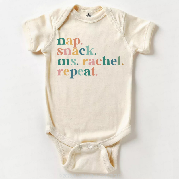 Nap Snack Ms. Rachel Repeat Bodysuit Beepumpkin