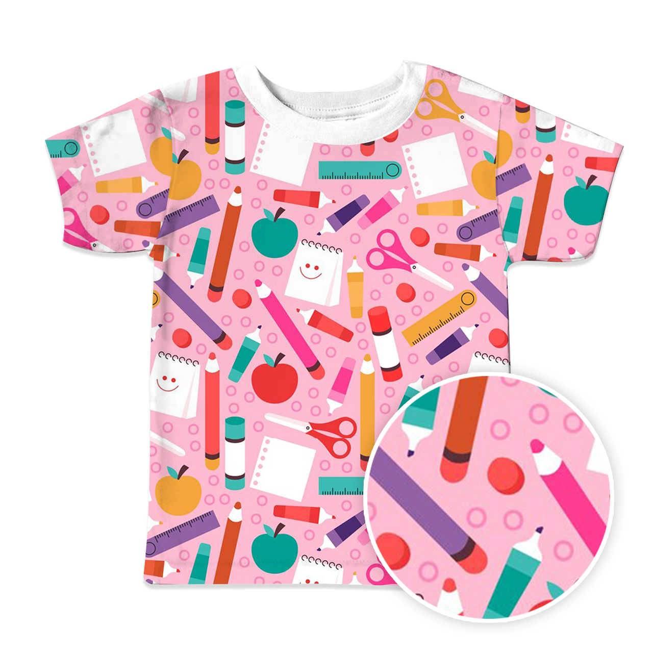 Smiley Diary All Over Print Kids Tees