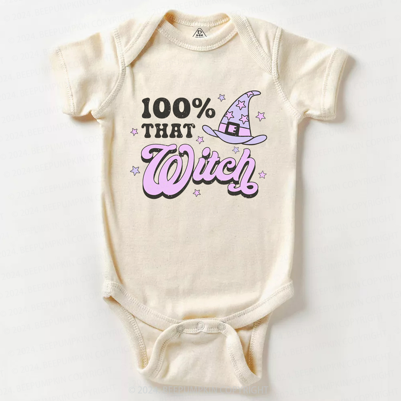 100% That Witch Halloween  Bodysuit For Baby