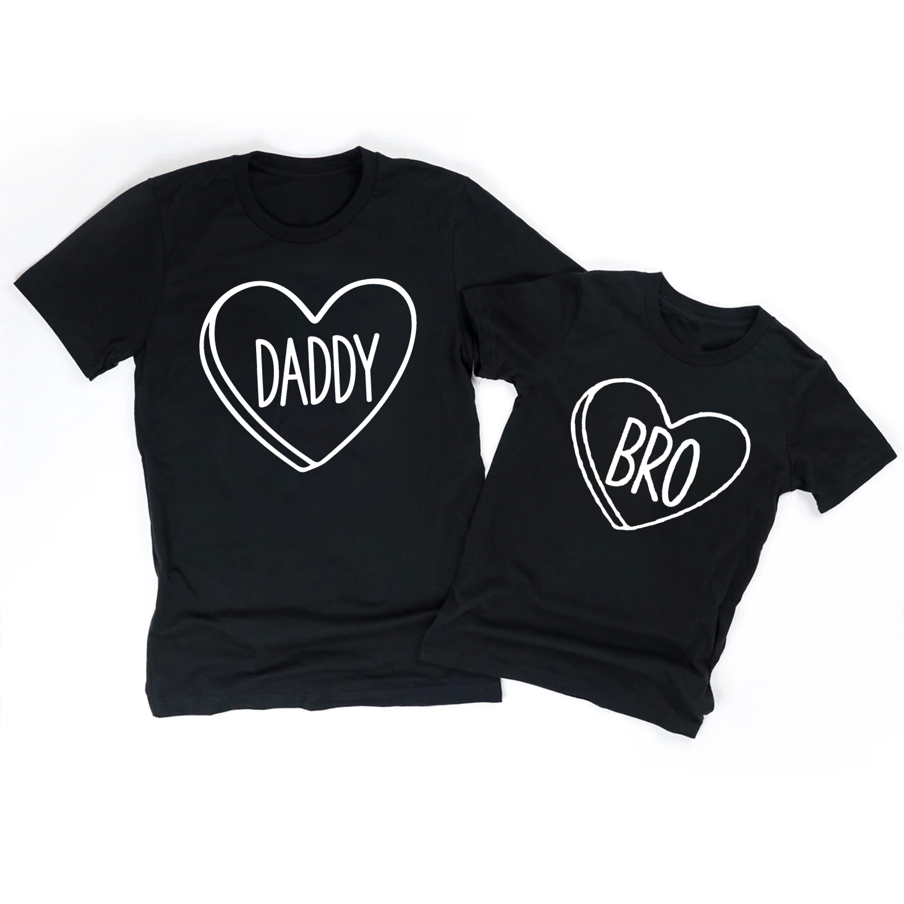 Heart Members Valentines Day Family Matching Shirts