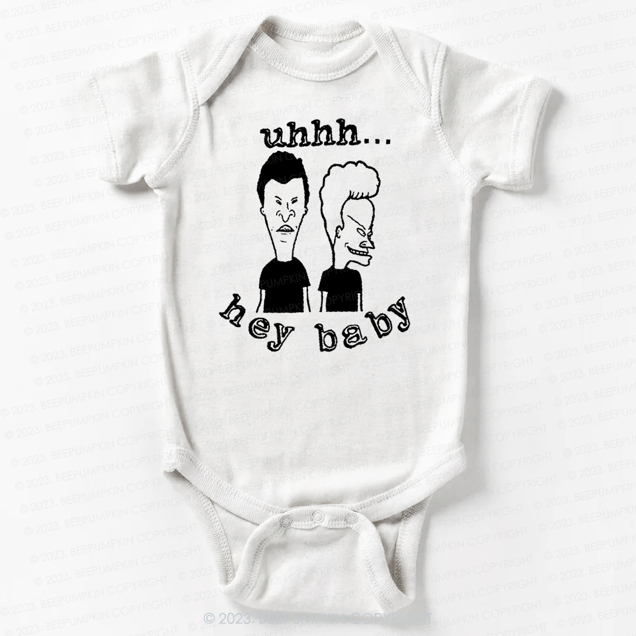 Hey Baby Beavis Butthead Funny 90s Graphic Bodysuit For Baby