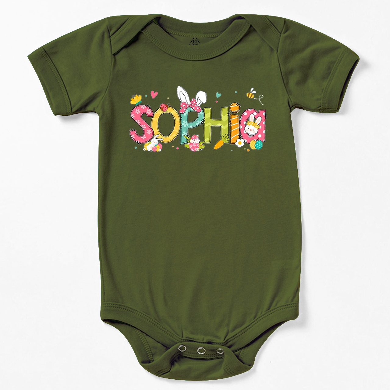 Personalized Alphabet Name Easter Bodysuit Beepumpkin