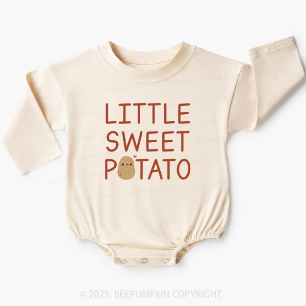 Little Sweet Potato Baby Bubble Romper Beepumpkin