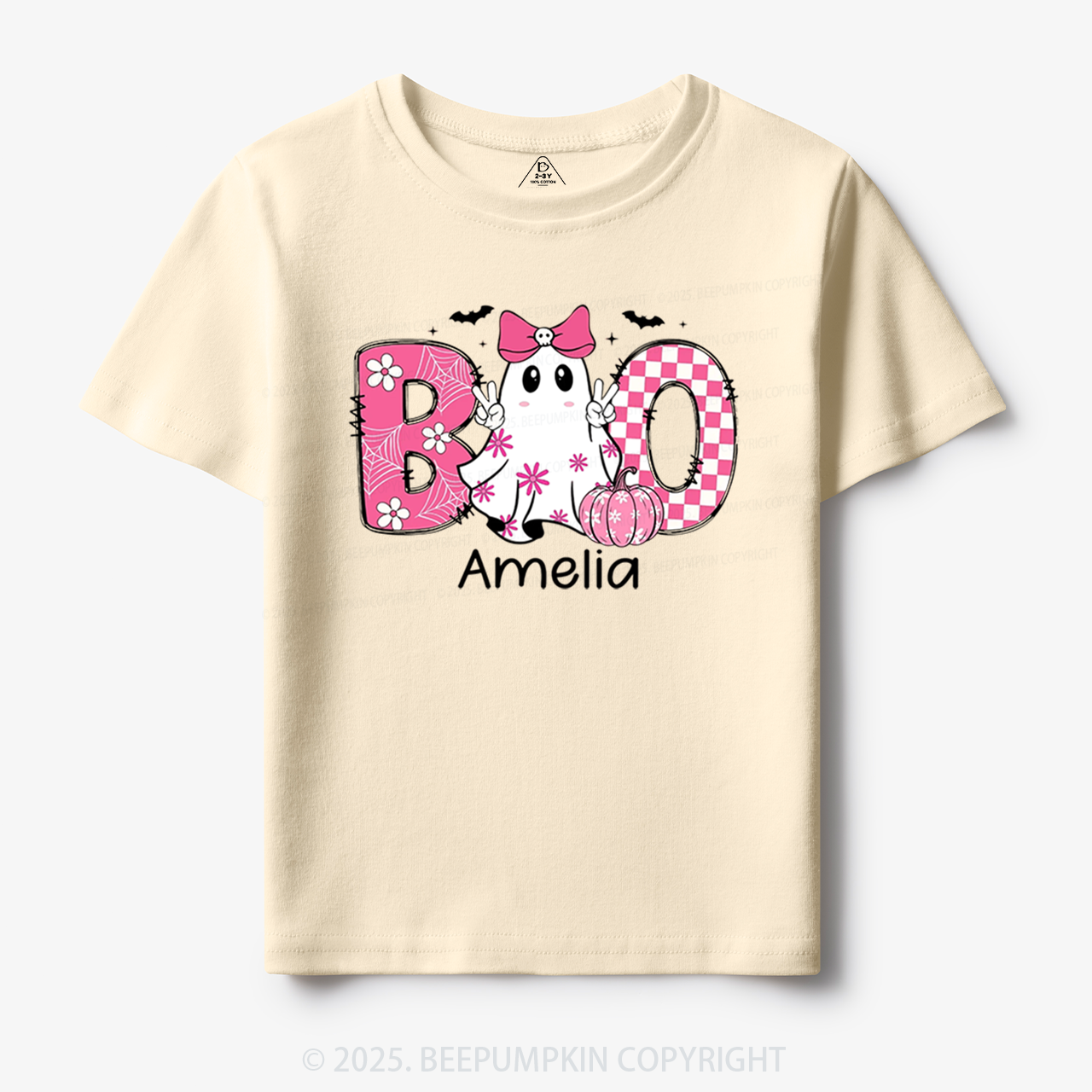Personalized Halloween Kids Name Toddler&Kid's Tees Beepumpkin