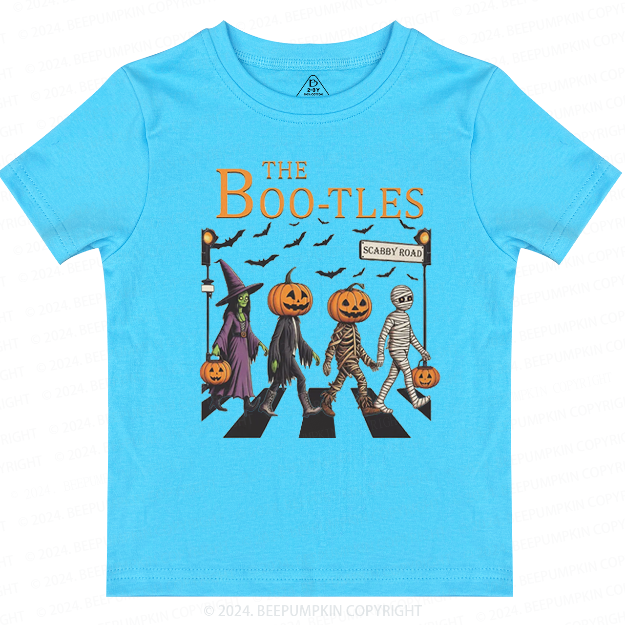 Walking Pumpkin Halloween Toddler&Kids Tees 