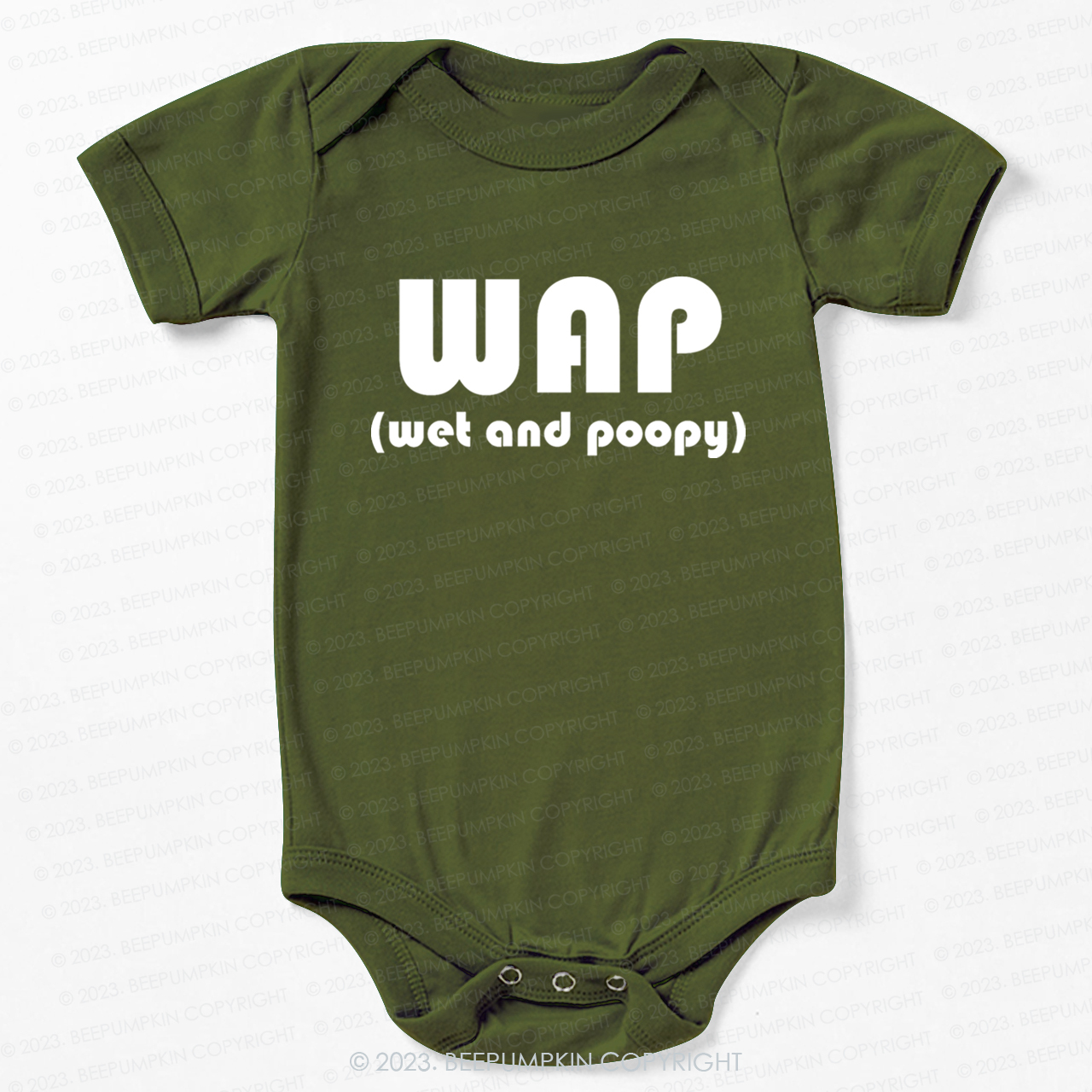 Funny Wap Wet And Poopy Bodysuit For Baby