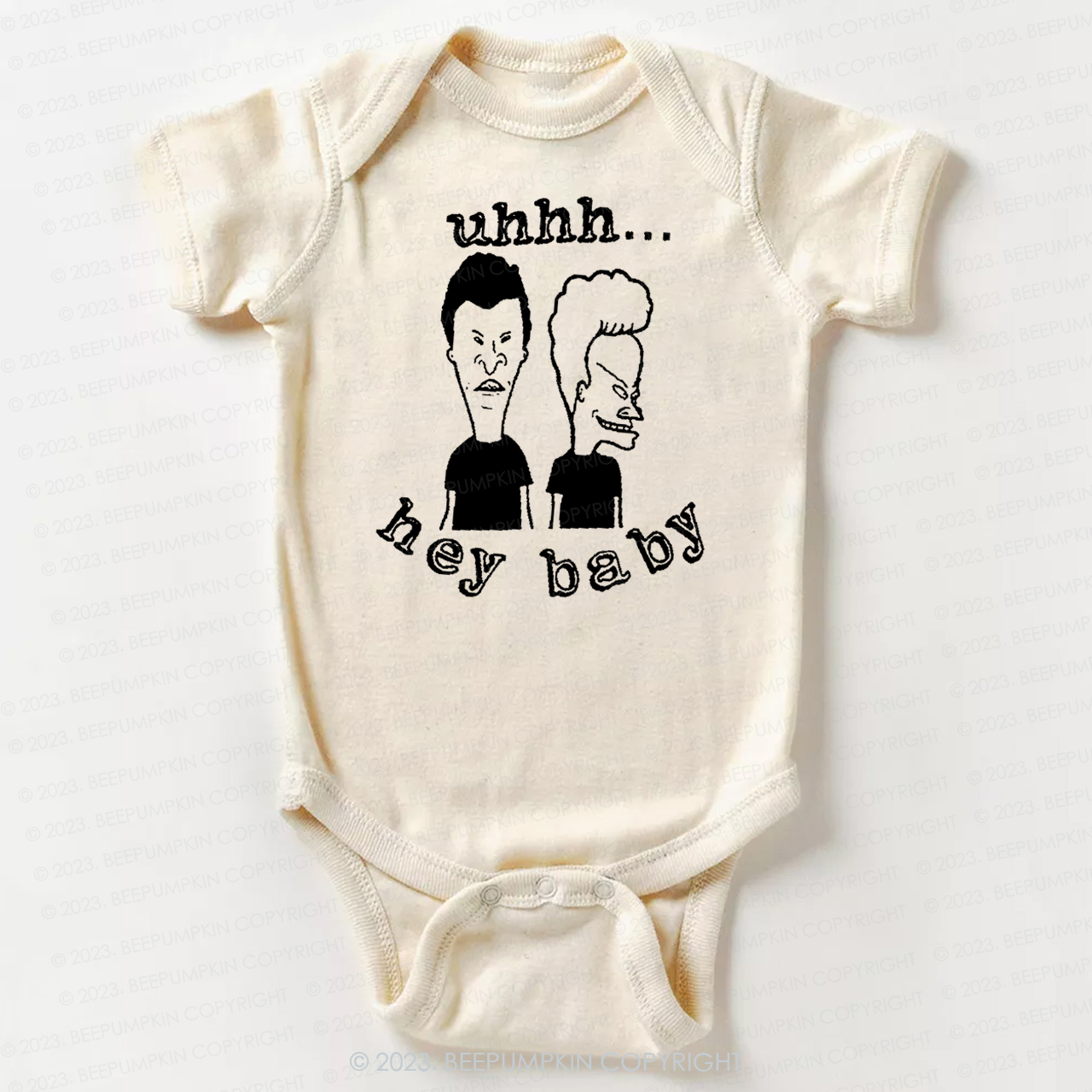 Hey Baby Beavis Butthead Funny 90s Graphic Bodysuit For Baby