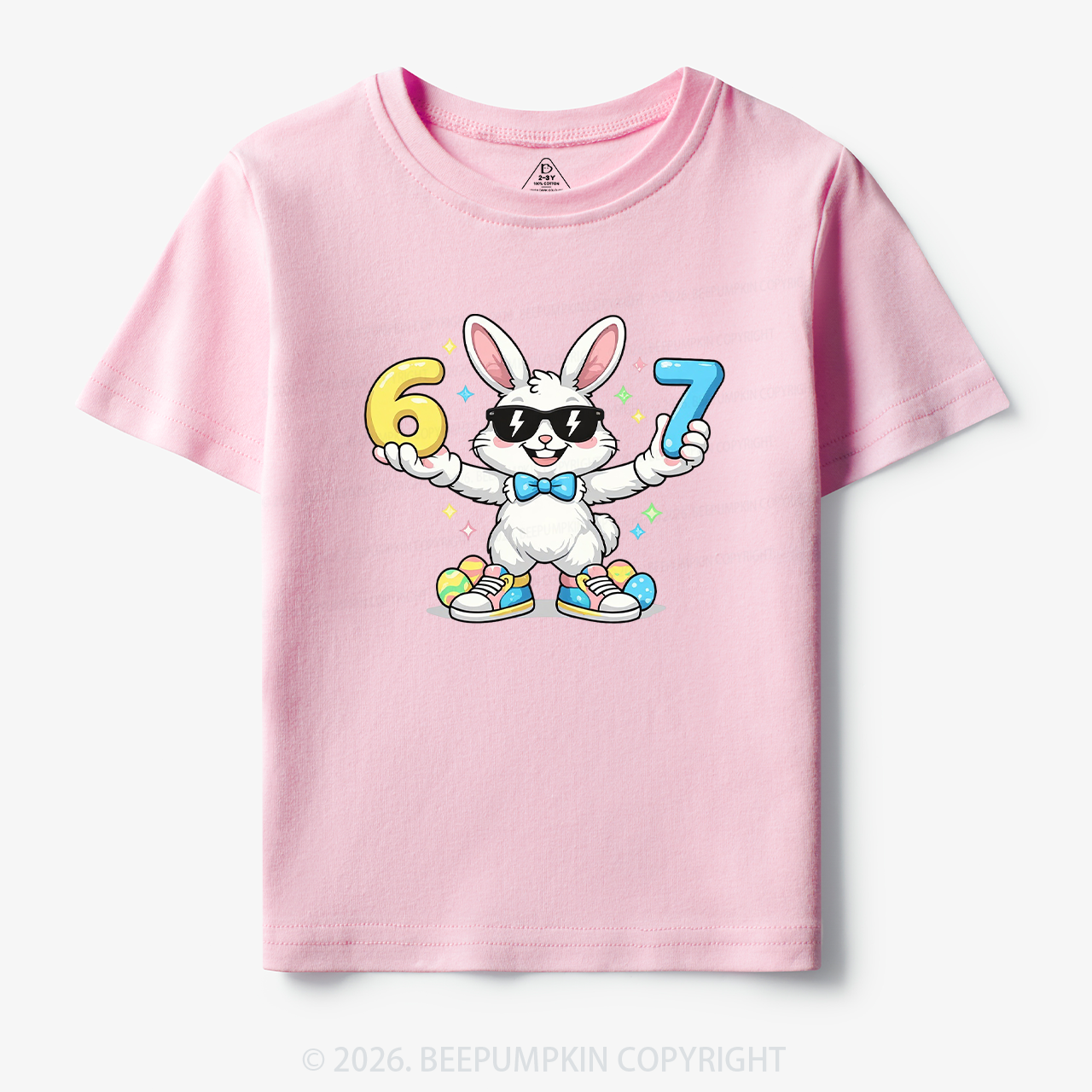 Hip‑Hop 67 Bunny Toddler&Kid's Tees