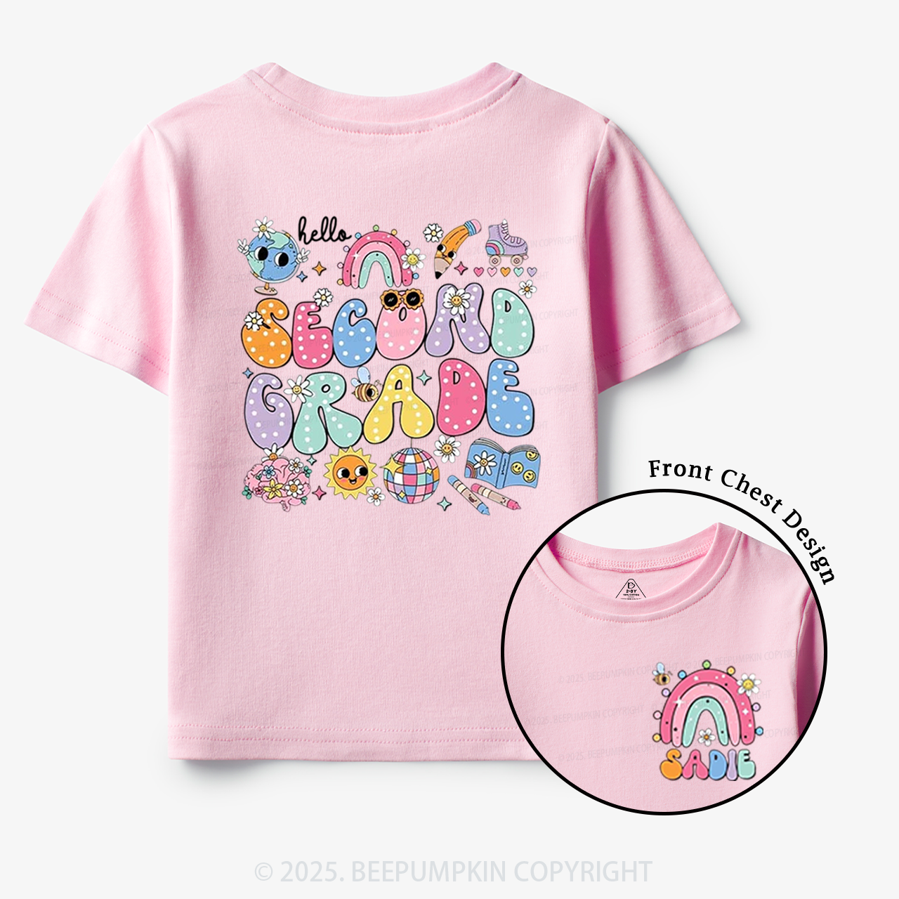 Personalized My World Toddler&Kid's Tees Beepumpkin