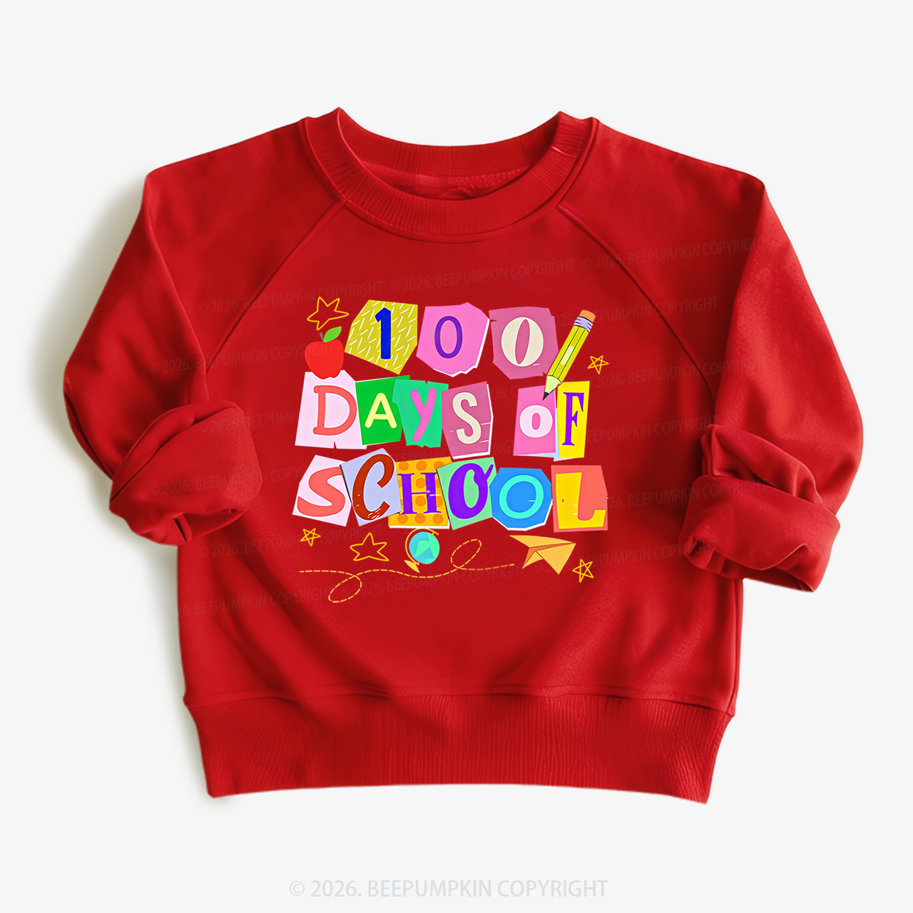 Crafty Classroom 100 Days Edition School Toddler&Kid's Sweatshirt