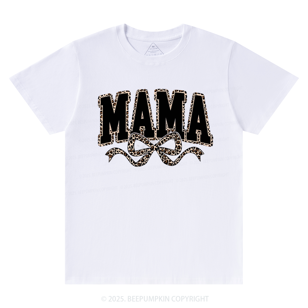 Mama Leopard Coquette Bow T-Shirts Beepumpkin