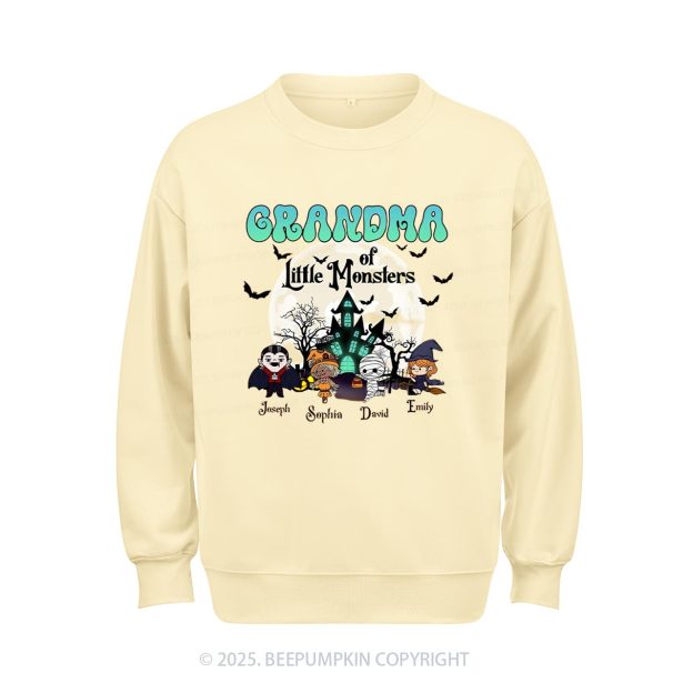 Personalized Grandma Halloween Sweatshirt Beepumpkin