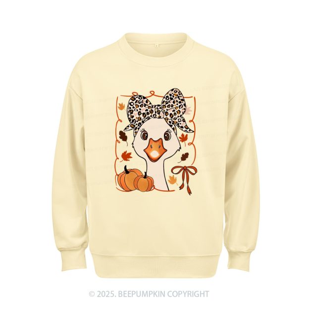 Leopard Bows Sweatshirt Beepumpkin