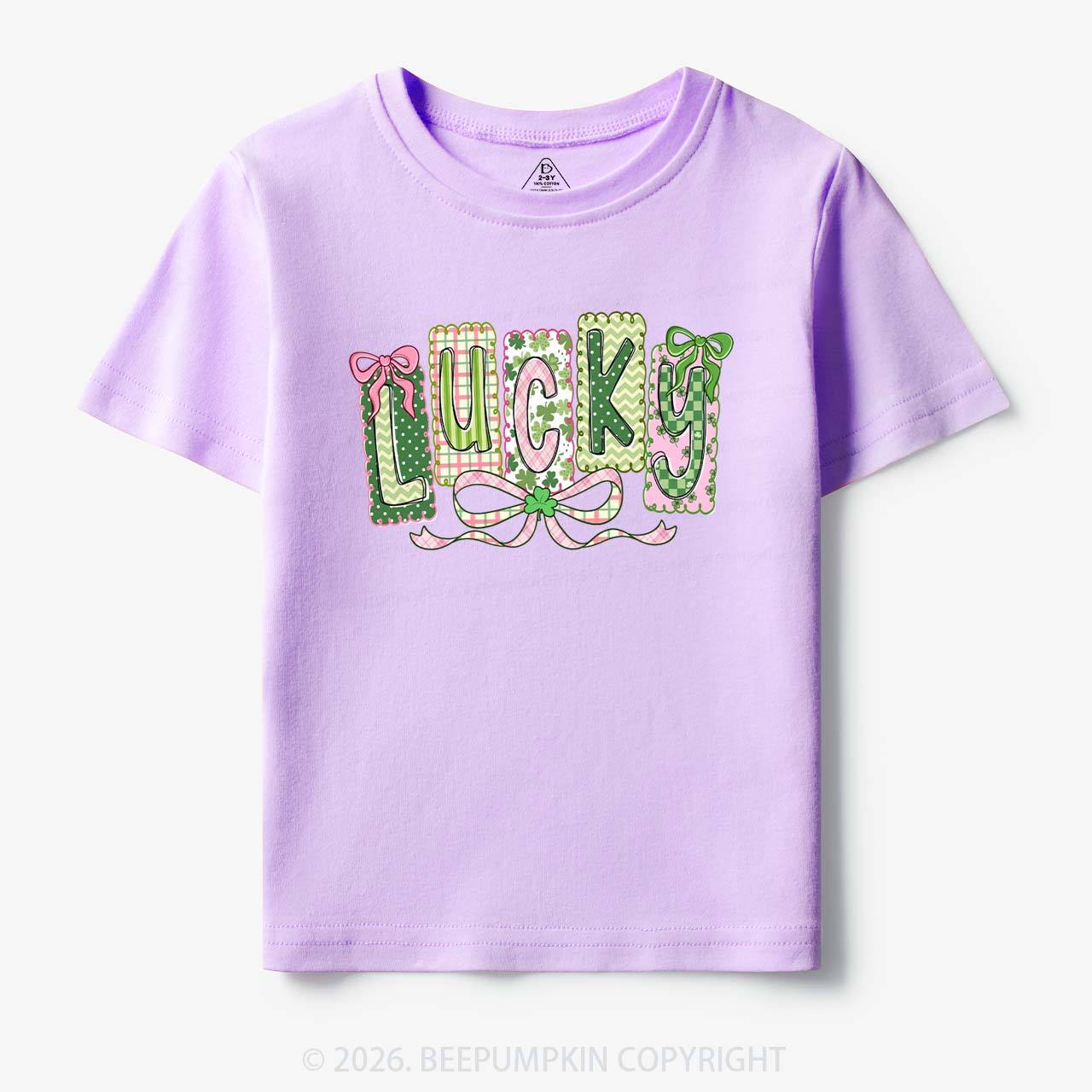 Lucky Shamrock St. Patrick's Day Toddler&Kid's Tees Beepumpkin