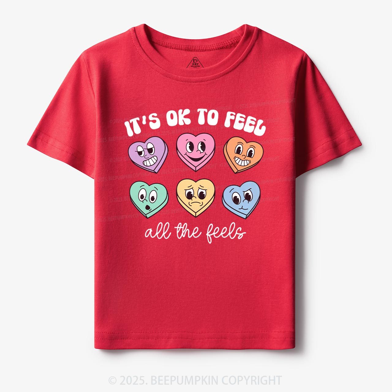 It's Ok To Feel All The Feels Toddler&Kid's Tees Beepumpkin