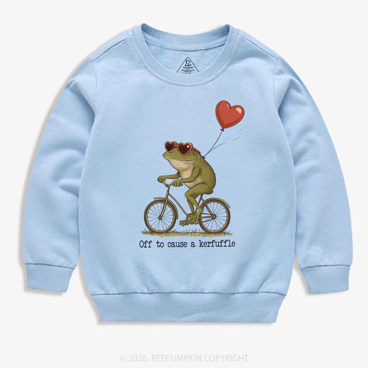 Off to Cause a Kerfuffle Valentine's Day Kid's Sweatshirt