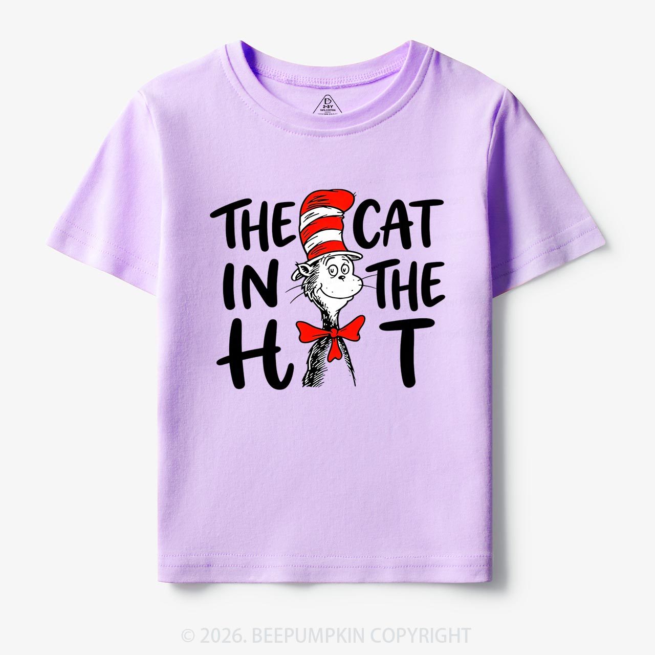 Whimsical Cat In The Hat Baby Toddler&Kids Tees
