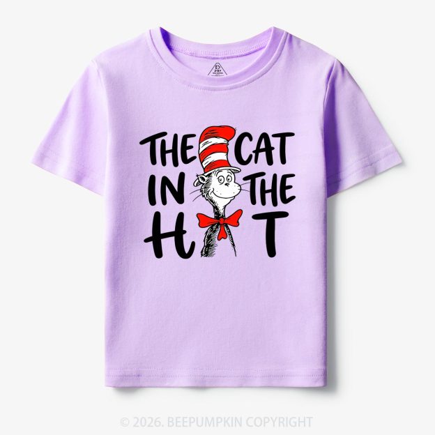 Whimsical Cat In The Hat Baby Toddler&Kids Tees