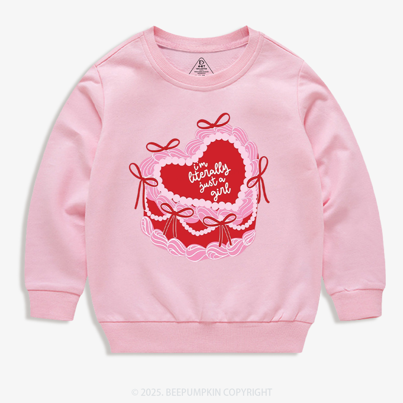 Literally Just A Girl Kid's Sweatshirt