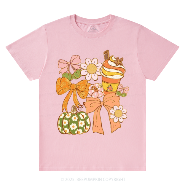 Fall Pumpkin Coquette Fall T-Shirts Beepumpkin 