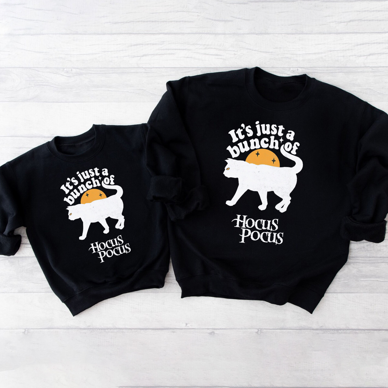 It's Just A Bunch Of Hocus Pocus Halloween Matching Sweatshirts