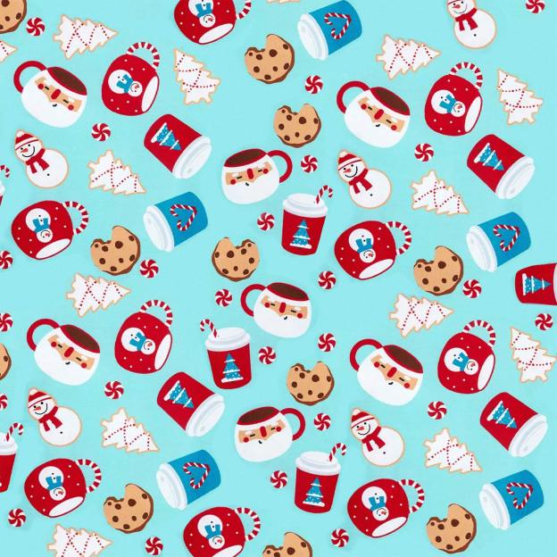 Mug & Cookie Magic Blue All-Over Print Short Family Matching Pajama Sets