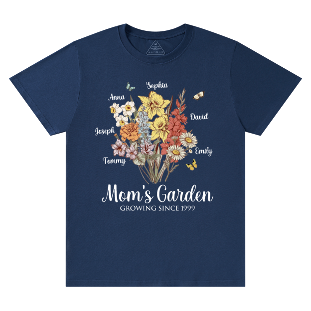 Personalized Mom's Garden T-Shirts