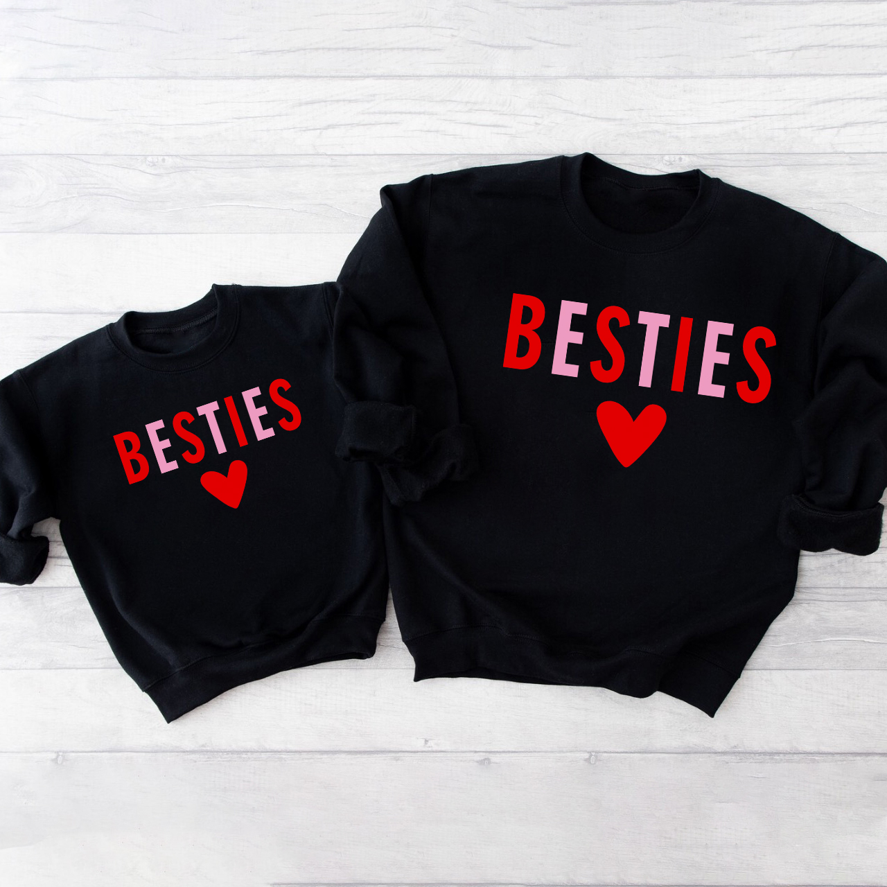 Pretty Besties Mommy And Me Matching Swetshirt