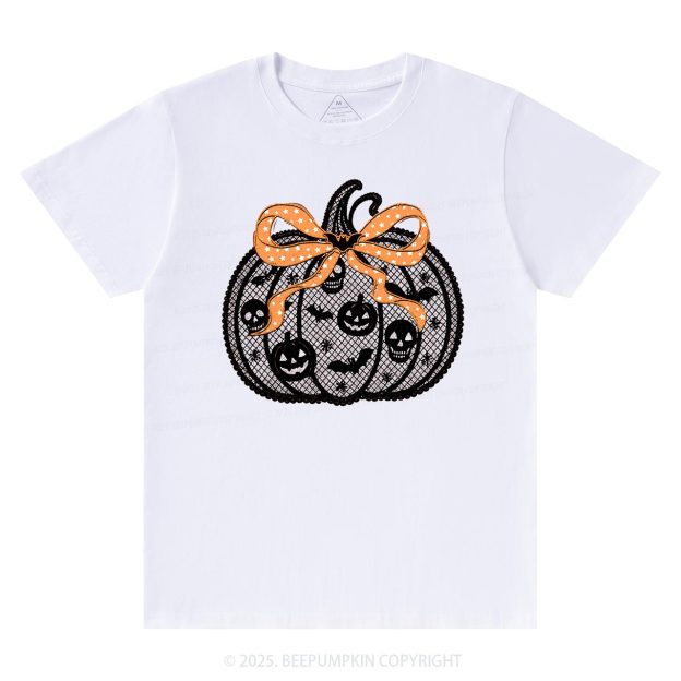 Black Lace pumpkin Halloween T-Shirts Beepumpkin