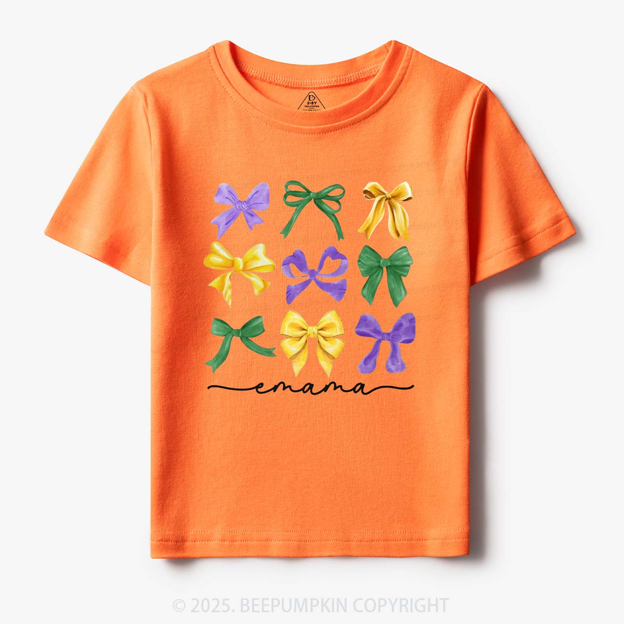 Personalized Carnival Bow Name Toddler&Kid's Tees Beepumpkin