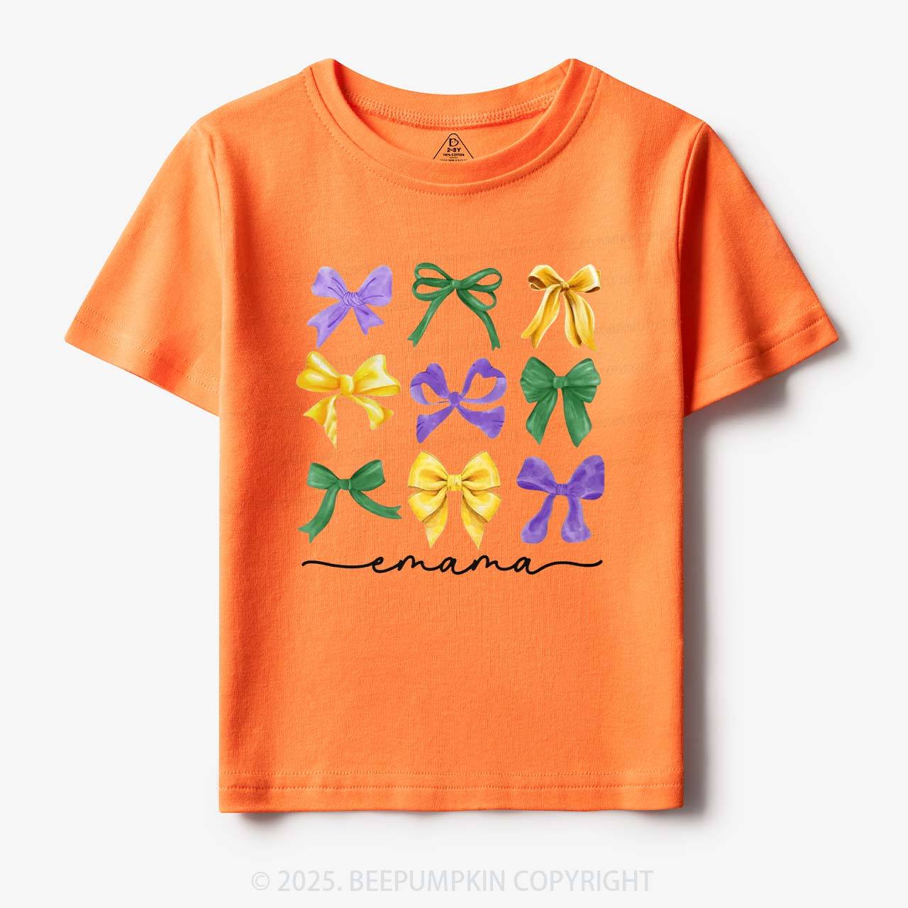 Personalized Carnival Bow Name Toddler&Kid's Tees Beepumpkin