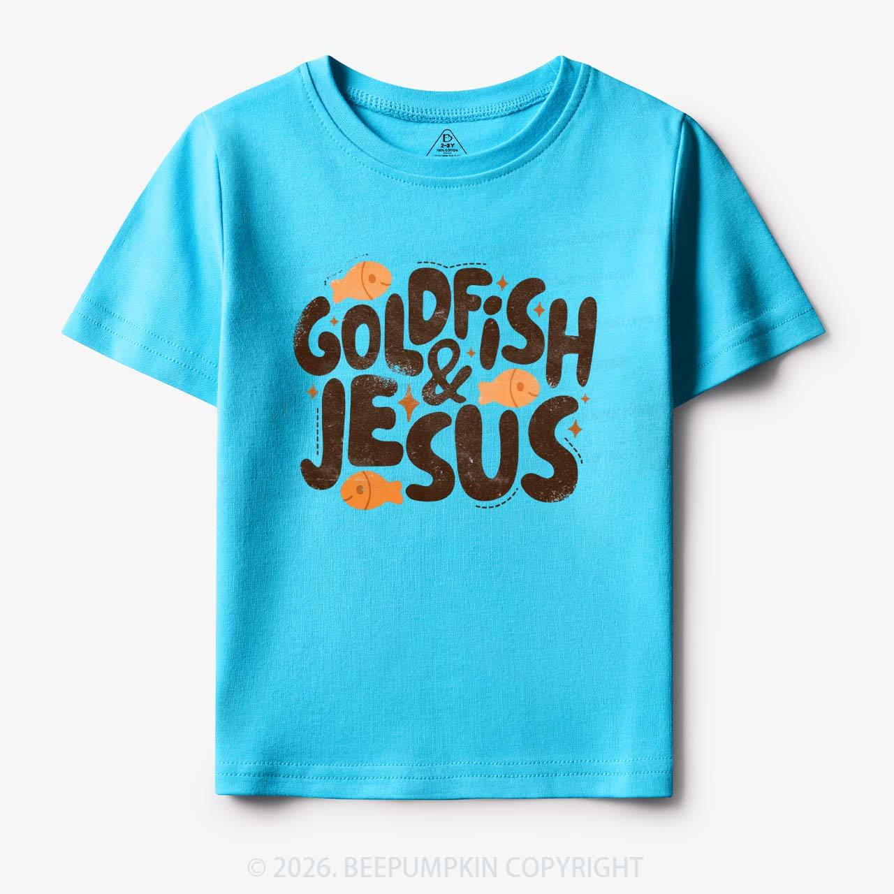 Retro Goldfish and Jesus Toddler&Kid's Tees