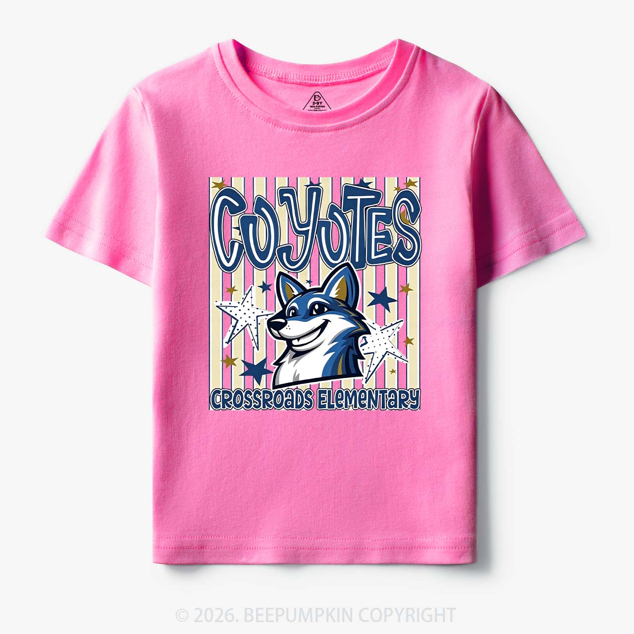 Personalized School Name Mascot Team Spirit Toddler&Kid's Tees