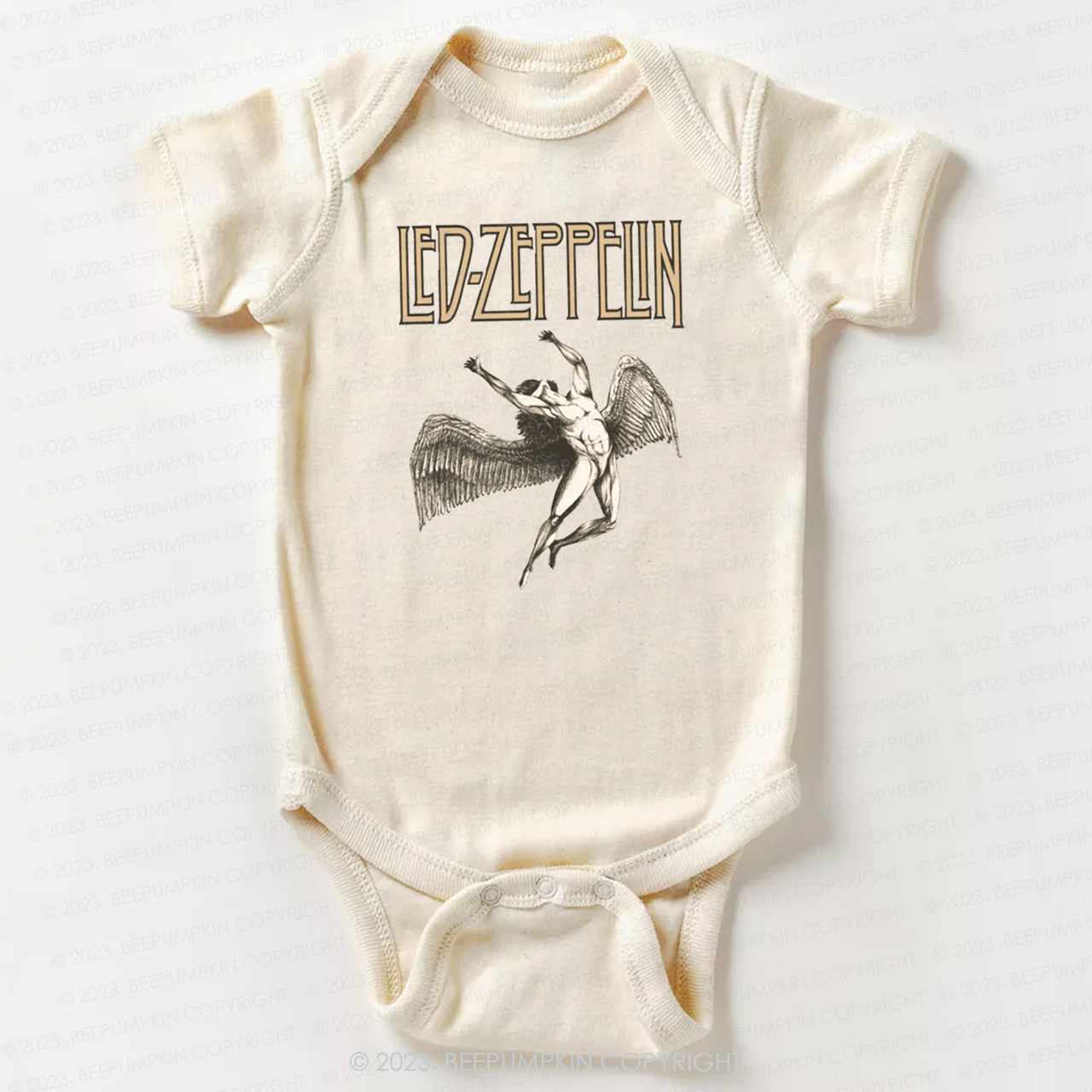 Led Zeppelin Sculpture Bodysuit For Baby