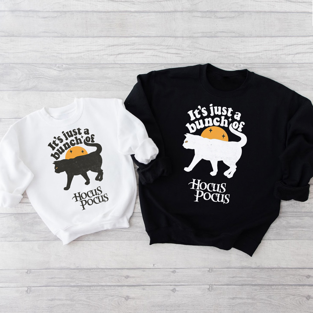 It's Just A Bunch Of Hocus Pocus Halloween Matching Sweatshirts