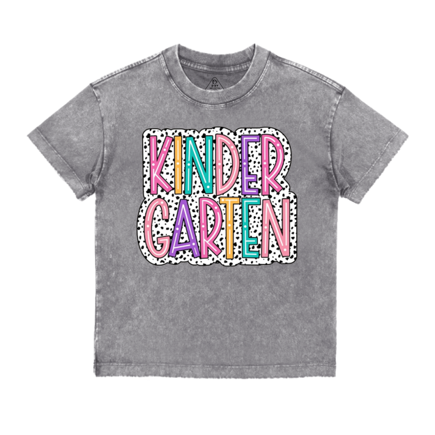 Personalized School Grade Toddler&Kids Washed Tees